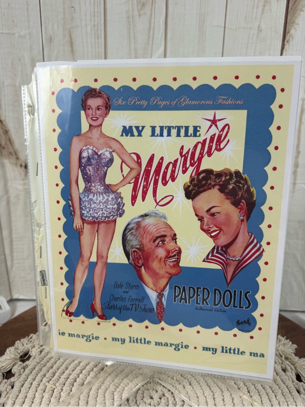 My Little Margie Paper Dolls - Vintage Style Yellow and Blue